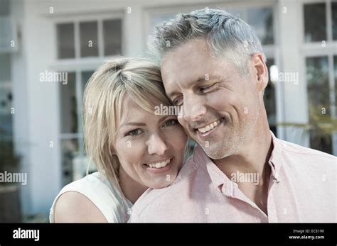 Portrait Man Woman Couple Married Attractive Stock Photo Alamy