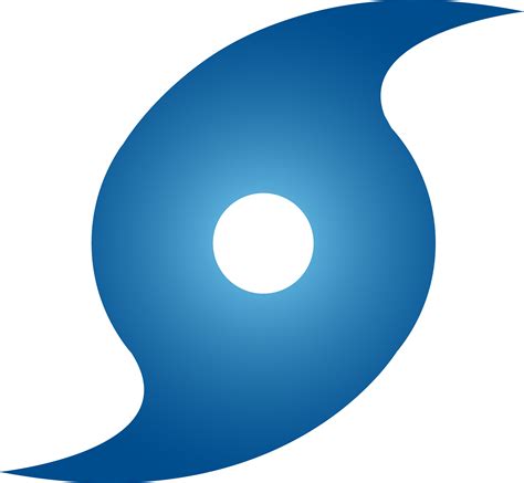 Hurricane Symbol Blue Free Images At Vector