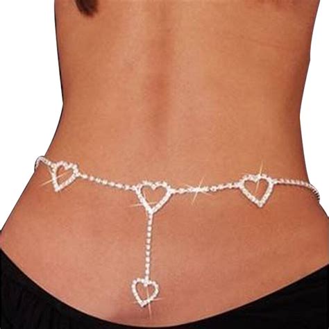Bride Luxury Shiny Rhinestone Love Jewelry Fashion Sexy Model Waist Chain For Women Belly Dance