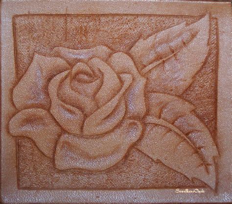 Leather Tooled Rose By Sparklersoasis On Deviantart