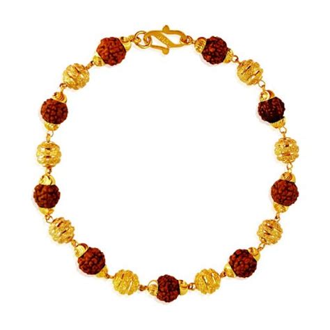 22k Gold Rudraksha Bracelet Ajbr62942 22k Gold Indian Style