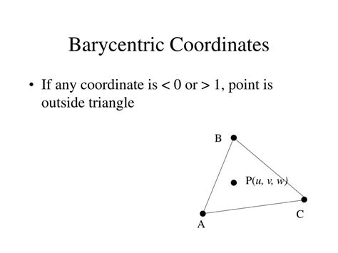 Ppt Barycentric Coordinates Powerpoint Presentation Free Download