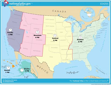 Printable Us Timezone Map With States Printable Us Maps
