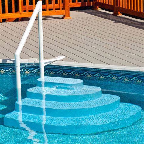 Steps and ladders make entering your pool much easier, without the risk of damaging the sides or top of your pool. Top 10 Best Above Ground Pool Steps for Decks | Pool ...