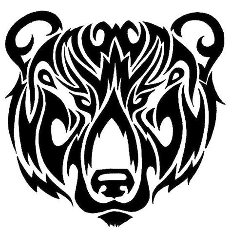 Tribal Bear Head Tattoo Design Tribal Bear Tattoo Tribal Animal