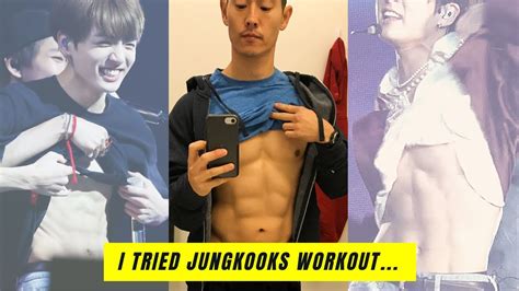 I Tried The Bts Jungkook Workout Full Body Routine Review Youtube