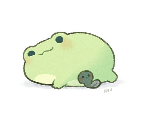 αyu On Twitter Cute Frogs Cute Animal Drawings Kawaii Cute Doodles