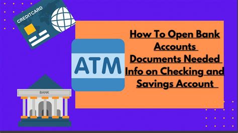 Documents Needed To Open Bank Account Info On Checking And Savings