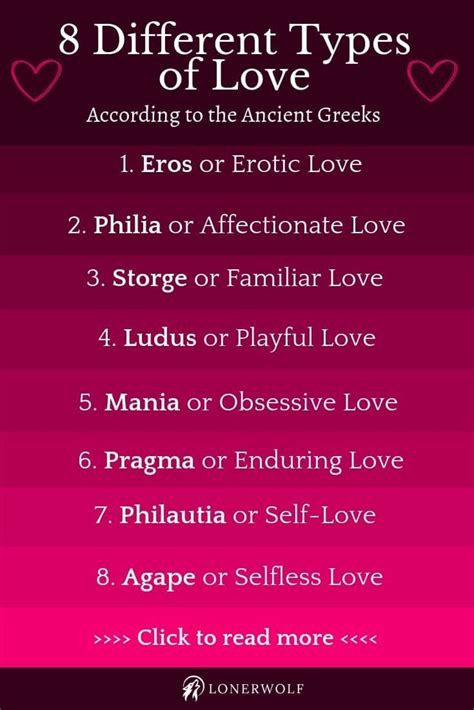 8 Different Types Of Love According To The Ancient Greeks Greek Words