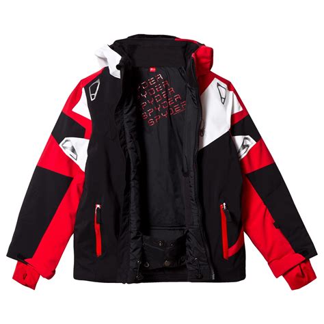 Spyder Black Red And White Leader Ski Jacket Alexandalexa