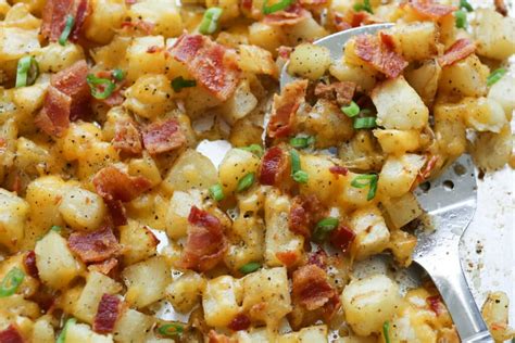 Best Ever Cheesy Bacon Potatoes Barefeet In The Kitchen