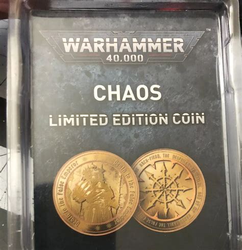 Warhammer 40000 40k Chaos Space Marine Collectible Coin Individually