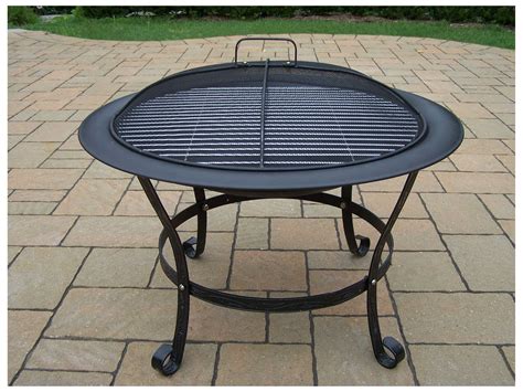 ( 3.5 ) out of 5 stars 8 ratings , based on 8 reviews current price $69.99 $ 69. Oakland Living Extrunded Iron Round Fire Pit 30-inch Grill ...