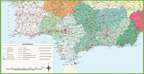 Mapas Detallados De Andalucía Para Descargar Gratis E Imprimir