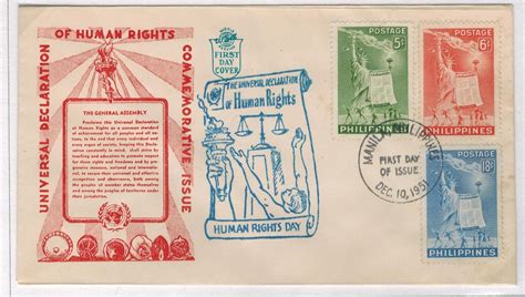 While human rights abuses did not end when the universal declaration was adopted, the declaration has helped countless people to gain greater freedom as former un high commissioner for human rights zeid ra'ad al hussein said about the universal declaration of human rights Philippine Republic Stamps : 1951 Universal Declaration of ...