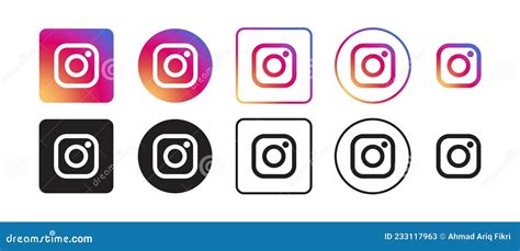 Set Of Instagram Vector Logos 169438250
