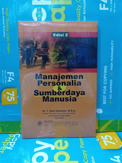Buku Manajemen Personalia Sumber Daya Manusia By Dr T Hani