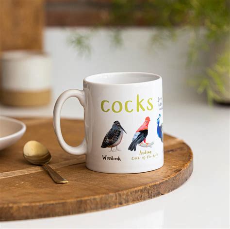 Cocks Bird Mug By Sarah Edmonds Illustration
