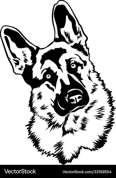 Art And Collectibles Digital Pet Art Bohemian Black Shepherd Vector