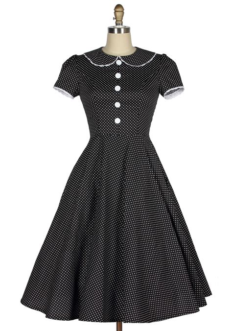 Old Soul Darling Polka Dots 40s Housewife Dress Reoria