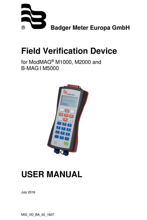 Badger Meter Modmag M User Manual Pdf Download Manualslib