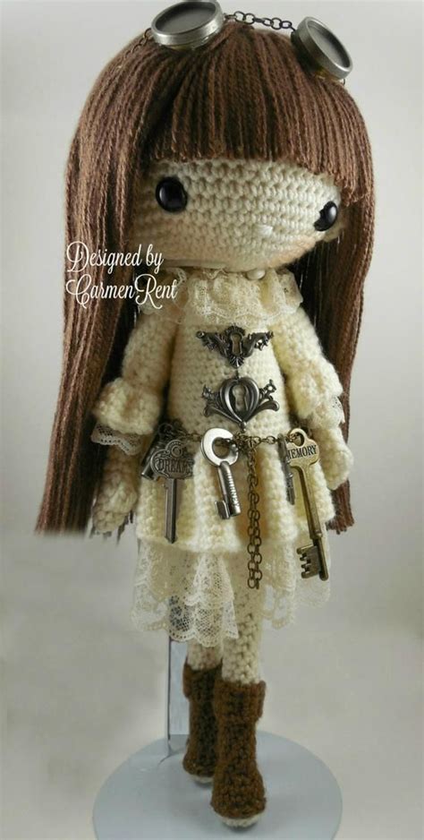 Antonia Steampunk Amigurumi Doll Crochet Pattern Pdf Etsy Crochet