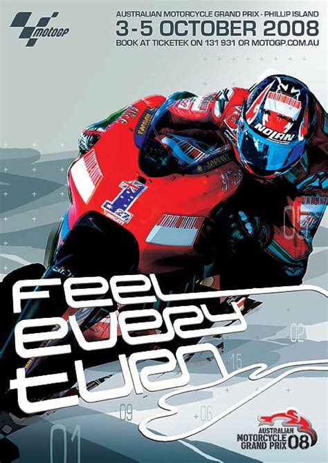 2008 Australian Motogp Event Poster On Behance