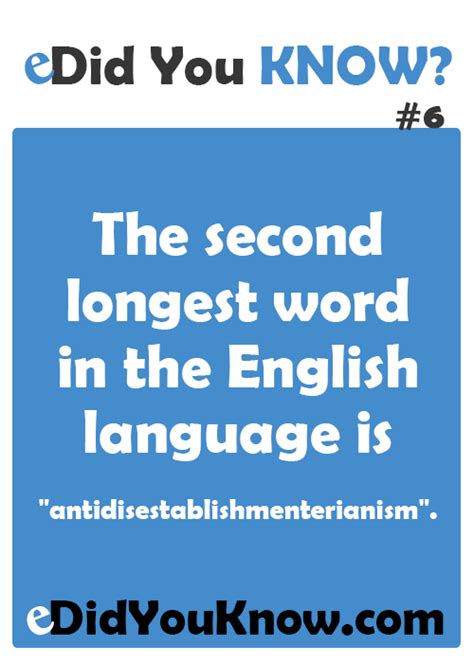 Edidyouknow Interesting English Words Longest Word In The English