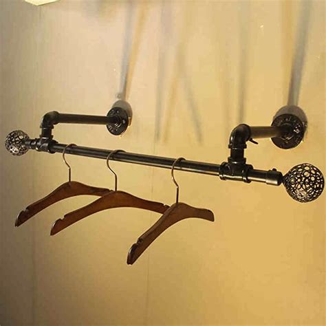 Metal Wall Mounted Bathroom And Bedroom Hanging Towel Bar Clothing Rod