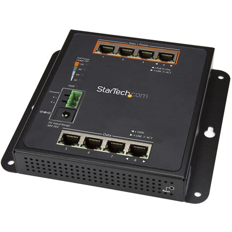Industrial 8 Port Gigabit Poe Switch 30w Ethernet Switches