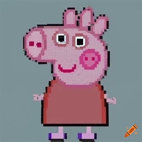 Pixel Art Of Peppa Pig On Craiyon