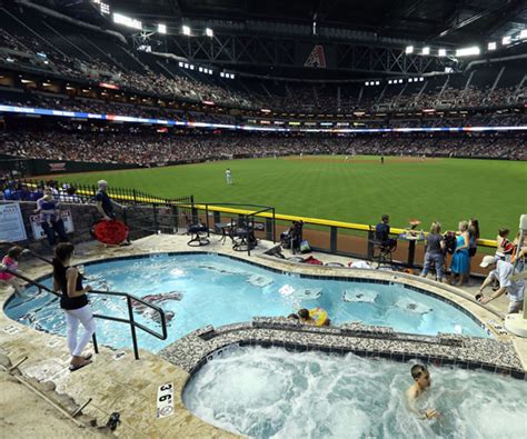 ballpark quirks taking a dip in chase field s swimming pool sports illustrated