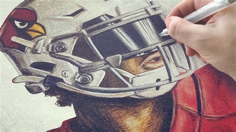 Realistic Football Player Drawing