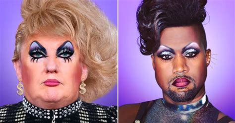 Donald Trump And Kanye West Given Drag Queen Make Overs In Amazing Time