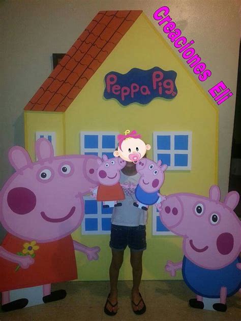 Peppa pig's house is the house where peppa and her family live. Peppa pig house 7 foot tall | Peppa pig house, Pig party ...