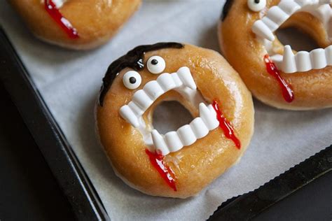 Vampire Donuts With Fangs Perfect Breakfast To Sink Your Teeth Into