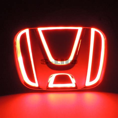 Red Auto 5d Led Car Tail Logo Light Badge Emblem For Honda Odyssey
