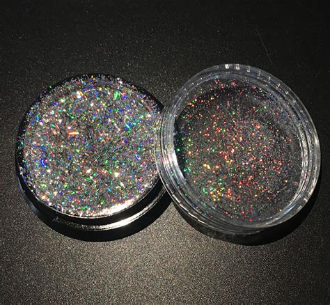 Ultra Fine Holographic Glitter Powder Nail Glitter Dust Rainbow