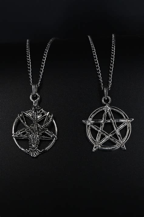 Dukkanka 2li Pentagram Ve Baphomet Keçi Kolye Seti Fiyatı Yorumları