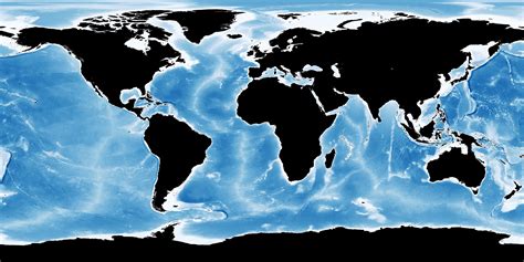Earth Oceans Map