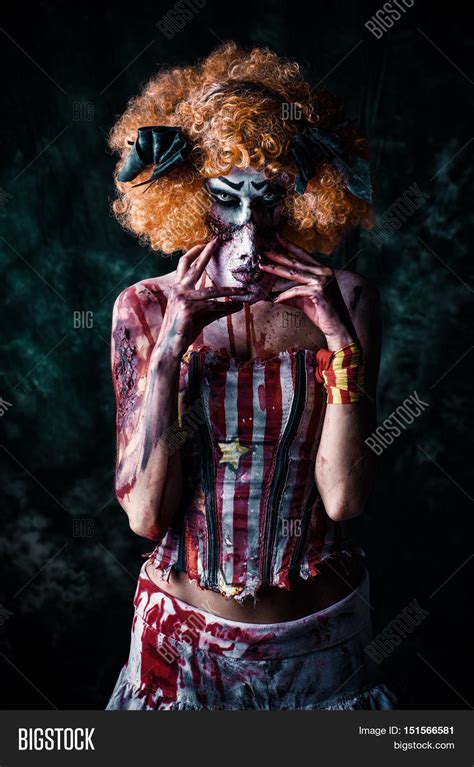 Bloody Scary Clown Image And Photo Free Trial Bigstock