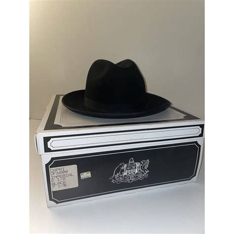 Stetson Vintage Stetson Fedora The Imperial Key Club Black Capri Hat