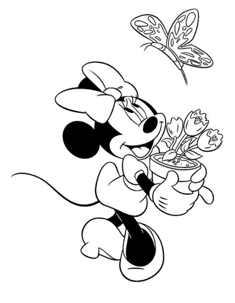 Desene Cu Minnie Mouse De Colorat Imagini și Planșe De Colorat Cu