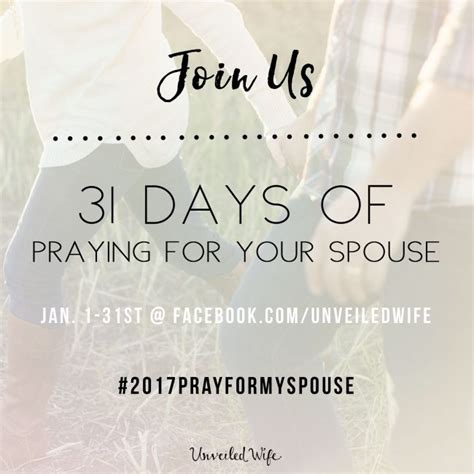 31 Days Of Praying For Your Spouse Challenge