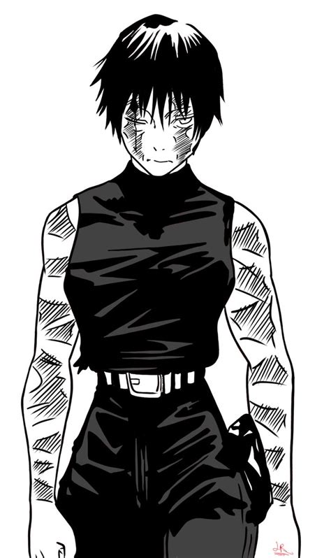 Digital Drawing Jujutsu Kaisen Jjk Maki Zenin Manga Panel Site