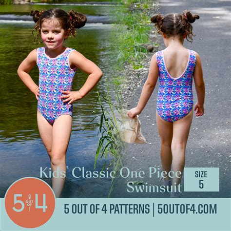 Classic One Piece Swimsuit Bundle 5 Out Of 4 Patterns