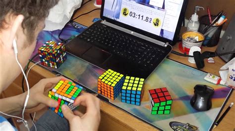 A new rubik's cube world record of 5.25 has been set by an american teenager. 2x2 - 7x7 Rubik's Cube World Record : 6:23.81 - YouTube