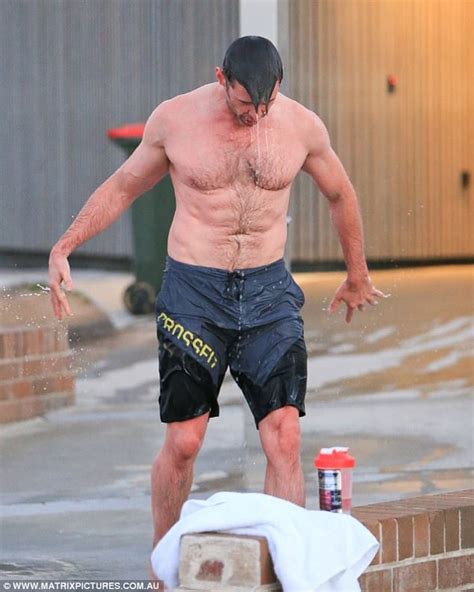 Hugh Jackman Flaunts His Chiselled Body At Bondi Beach Daily Mail Online
