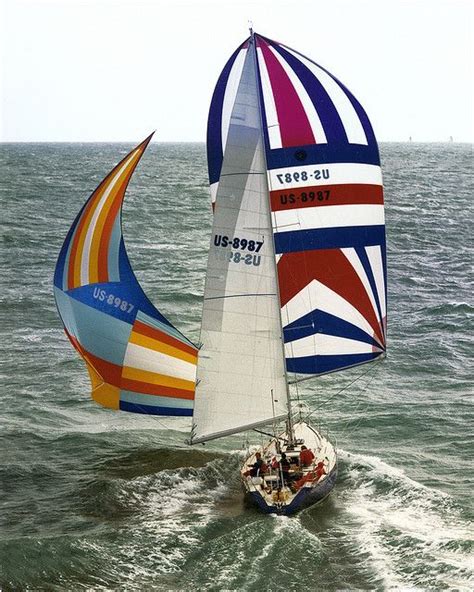 Sailing Photo Of The Day Bravura Flying Spinnaker And Blooper 1984