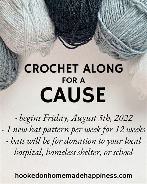 Crochet Along For A Cause 2022 Hooked On Homemade Happiness